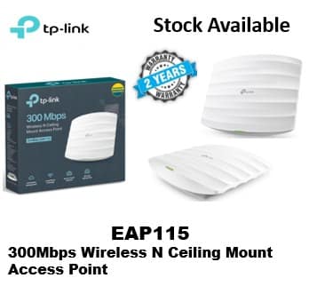 WhatsApp Image 2025-02-22 at 12.44.55 TP-LINK EAP115 300MBPS WIRELESS N - CEILING MOUNT ACCESS POINT - 2Y Warranty - Image 1
