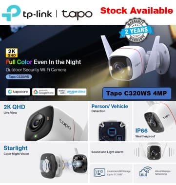 IMG-20250130-WA0001 TP-LINK Tapo C320WS Outdoor Security WI-FI Cameraera - Image 1